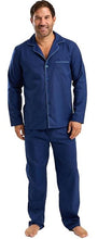 Lade das Bild in den Galerie-Viewer, Men's Polycotton Bardsey Classic Revere Collar Woven Piped Pyjamas
