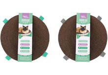 Charger l'image dans la galerie, 12 Pack Catnip Raised Round Cardboard Cat Scratcher 34cm Assorted

