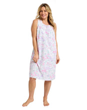 Load image into Gallery viewer, Ladies 100% Woven Cotton Summer Meadow Sleeveless Nightdress
