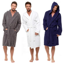 Charger l'image dans la galerie, 6 Pack Mens 100% Cotton Hooded Towelling Gown
