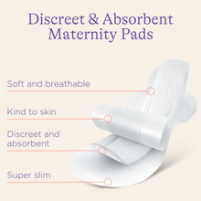 Load image into Gallery viewer, Lansinoh Discreet &amp; Absorbent Maternity Pads: 2+ weeks post-birth 12 Pack
