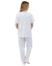 تحميل الصورة إلى عارض المعرض، Ladies 100% Jersey Cotton Harvest Floral Short Sleeve Pyjamas
