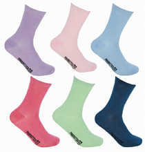 Load image into Gallery viewer, 6 Pairs Ladies Colourburst Bamboo Socks
