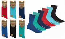 Load image into Gallery viewer, 6 Pairs Mens Colourburst Bamboo Socks
