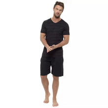 Afbeelding in Gallery-weergave laden, Men&#39;s 100% Cotton Striped Short Sleeve &amp; Short Pyjamas
