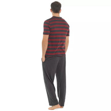 Afbeelding in Gallery-weergave laden, Men&#39;s Jersey Striped Long Sleeve Top Pyjama Set
