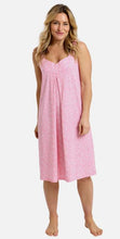 Load image into Gallery viewer, Ladies Jersey Polycotton Scattered Floral Sleeveless Strap 40" Nightdress
