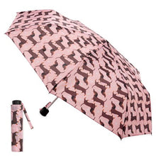 Load image into Gallery viewer, Sausage Dog Print Supermini Umbrella With Matching Sleeve
