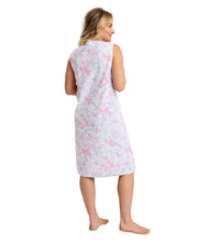 Load image into Gallery viewer, Ladies 100% Woven Cotton Summer Meadow Sleeveless Nightdress
