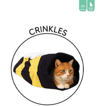 تحميل الصورة إلى عارض المعرض، 12 Pack Bumblebee Plush Crinkle Cat Bag 48cm x 36cm
