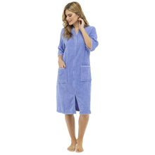 Charger l'image dans la galerie, 6 Pack Ladies Pure Cotton Zip Through Terry Towelling Robe
