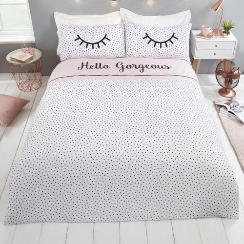 Hello Gorgeous Reversible Duvet Cover Bedding Set