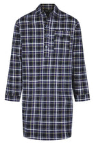 Load image into Gallery viewer, Mens Brushed Check 100% Cotton Nightshirt
