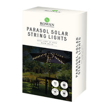 Lade das Bild in den Galerie-Viewer, Solar Parasol String Lights Warm White 72 LED lights
