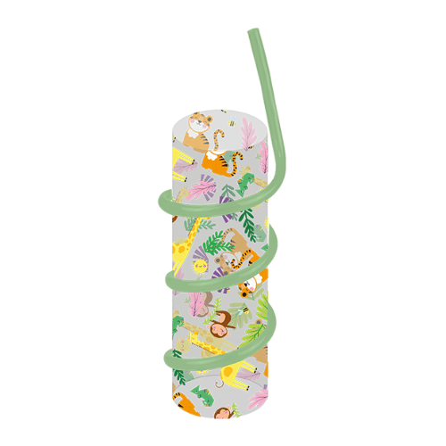 Safari Tumbler with Twirly Straw Pack of 6