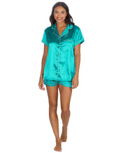 Load image into Gallery viewer, Ladies Short Satin Pyjama Set
