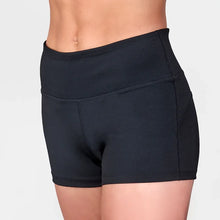 Load image into Gallery viewer, Ladies &amp; Girls Activewear Seamless Shorts Black
