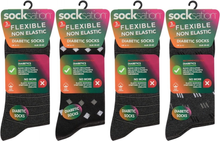 Charger l'image dans la galerie, 12 Pairs Men's Diabetic Flexible Non-Binding Loose Elasticated Soft Top Socks UK Size 6-11
