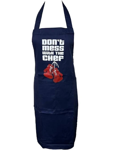 Don't Mess With The Chef Barbeque Apron Black