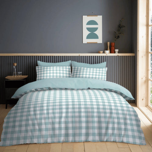 Ultra Soft Gingham Check Duvet Cover Set