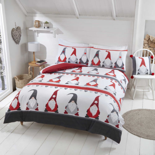 Festive Gonks Christmas Duvet Cover Bedding Set