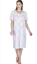 Load image into Gallery viewer, Ladies Floral Breeze Short Sleeve Jersey Cotton Rich Nightdress La Marquise 6 Pack
