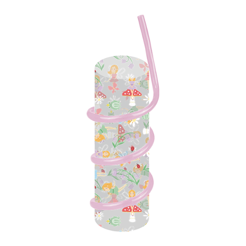 Fairy Tumbler with Twirly Straw Pack of 6