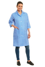 Charger l&#39;image dans la galerie, Norma Gingham Checked Button Overalls 3/4 Sleeves
