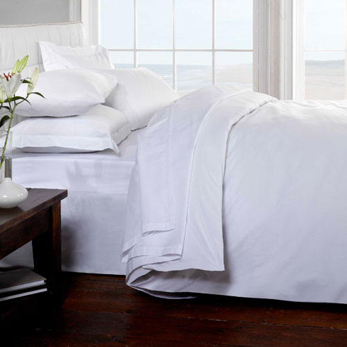 Brighton Hill 100% Cotton 200 Thread Count Fitted Bed Sheet White