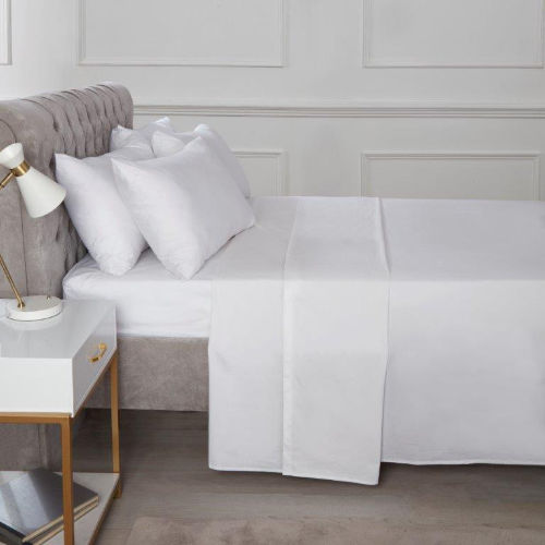 Percale Extra Deep Fitted Bed Sheet White