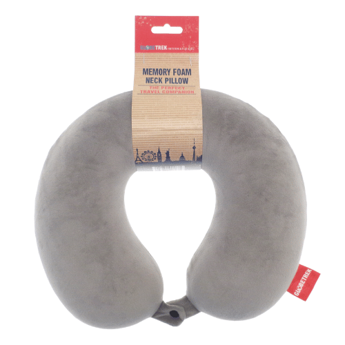 Memory Foam Travel Neck Pillow 3 Pack Grey