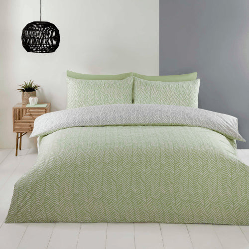 Helston Mint Duvet Cover Bedding Set