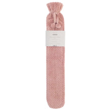 Load image into Gallery viewer, Long Hot Water Bottles with Plush Jacquard Lattice Cover
