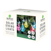 Load image into Gallery viewer, 10 Solar Light Bulb String Lights Multicoloured
