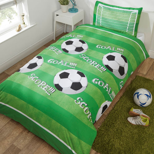 Goal Childrens Duvet Cover Bedding Set Single