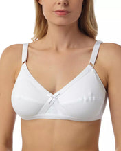 تحميل الصورة إلى عارض المعرض، Marlon Ladies 100% Cotton Cross Front Bra White
