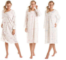 Carica l&#39;immagine nel visualizzatore di Gallery, Olga Ladies Floral Jersey Long Sleeved Nightdress
