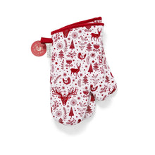 تحميل الصورة إلى عارض المعرض، A Nordic Christmas 2 Pack Gauntlet Oven Gloves
