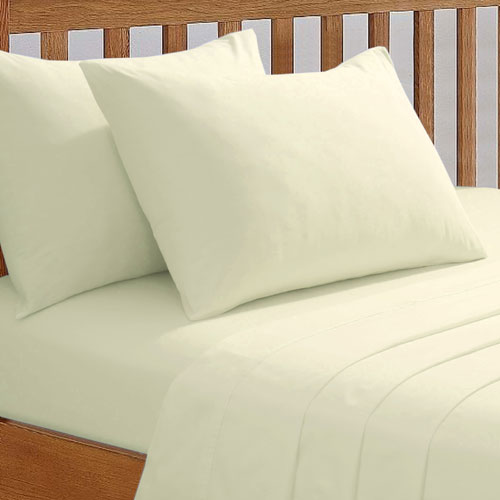 Fitted Bed Sheet 68 Pick Ivory