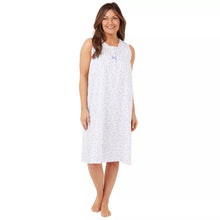 Lade das Bild in den Galerie-Viewer, Ladies Polycotton Swirl Leaf Sleeveless Nightdresses
