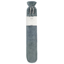 Load image into Gallery viewer, Long Hot Water Bottles with Plush Jacquard Lattice Cover
