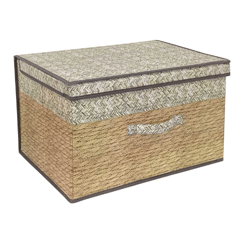 Weave Design Jumbo Storage Chests 50x30x40cm Natural