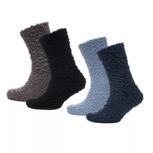 Charger l&#39;image dans la galerie, Tom Franks Mens Teddy Socks Fleece Cuddly Soft Comfortable Cosy Socks 2 Pairs
