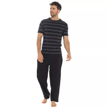 Afbeelding in Gallery-weergave laden, Men&#39;s Jersey Striped Long Sleeve Top Pyjama Set
