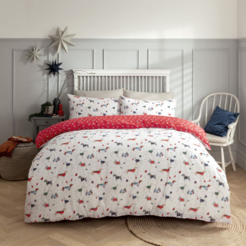 Christmas Jumper Dogs Christmas Duvet Cover Bedding Set