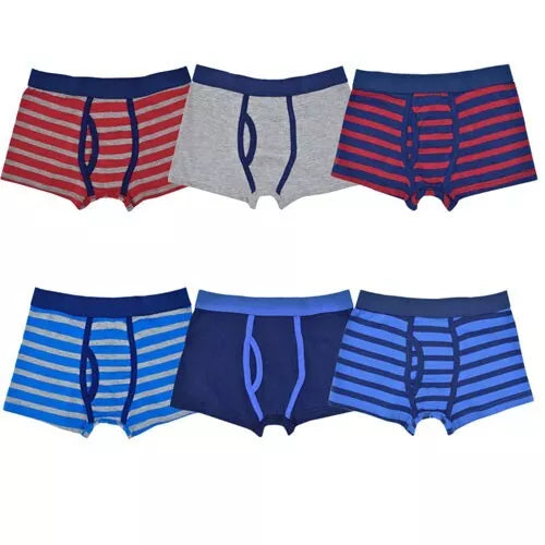 Boys Striped Trunks With Keyhole 3 Pack