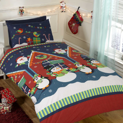 Santas Grotto Toddler Duvet Cover Bedding Set