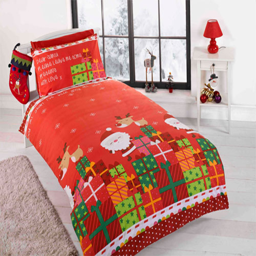 Christmas Dear Santa Duvet Cover Set Single