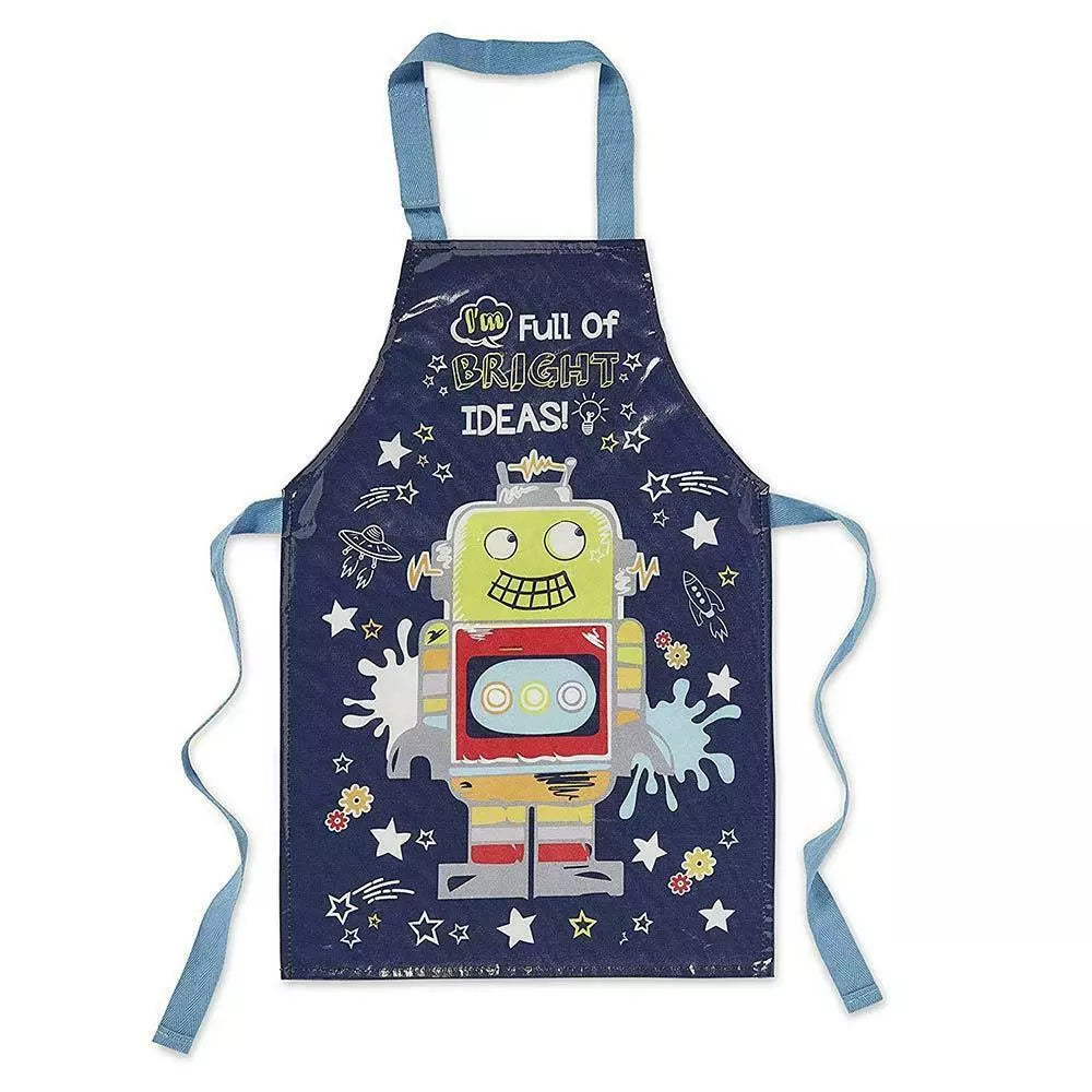 Children's Robot Wipe Clean Apron