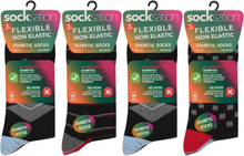 Charger l'image dans la galerie, 12 Pairs Men's Diabetic Flexible Non-Binding Loose Elasticated Soft Top Socks UK Size 6-11
